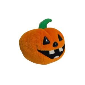 Vintage Beanie Boppers Piper 3610 Jack O Lantern Pumpkin Plush Halloween 1997